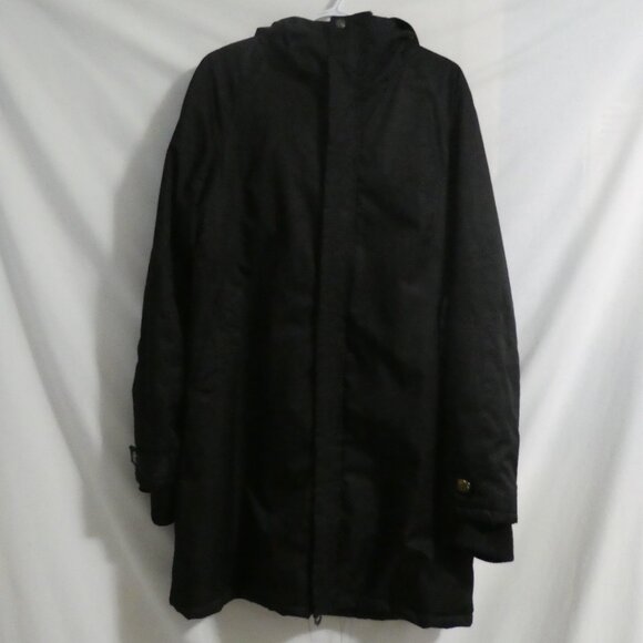 OPPENHEIMER Premium Outerwear | large | Hooded Black Coat | Ribbed Cuffs - Picture 3 of 16